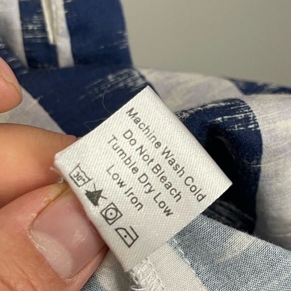 Tuckernuck Stillwater Blue and White Striped Charlie Dress Size L Poplin - Picture 9 of 10